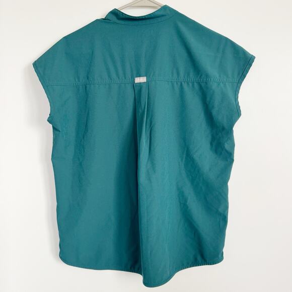 FIGS  Teal Rafaela Oversized Scrub Top Size XXS - Picture 3 of 7